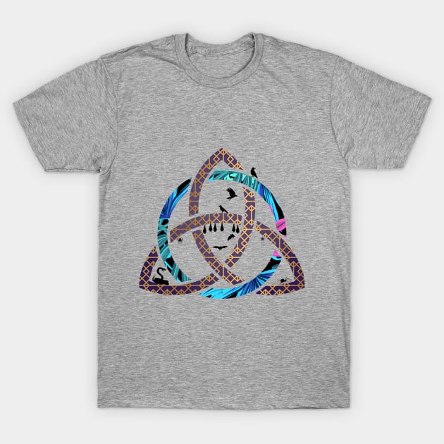 Creepy Celtic Knot T-Shirt by Wild Geometric